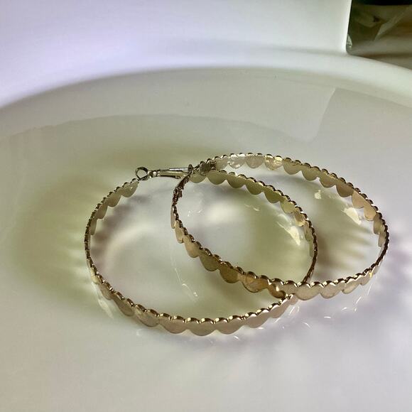 Large Heart Hoops - Picture 3 of 7